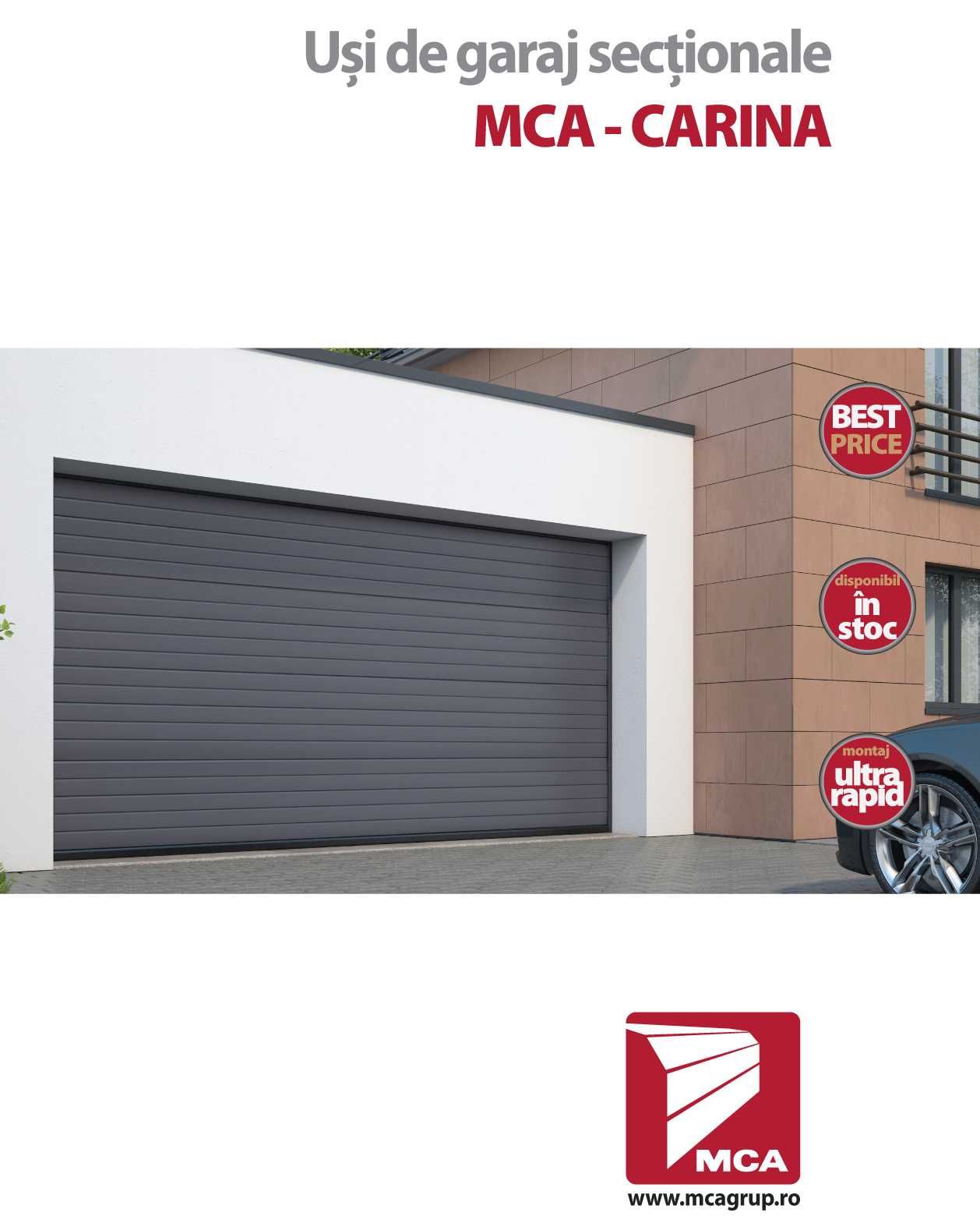 Usa de garaj MCA, actionata din telecomanda, 2500x2000 mm (LxH)