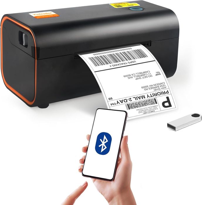 Bluetooth етикетен принтер за товарителници и самозалепващи етикети
