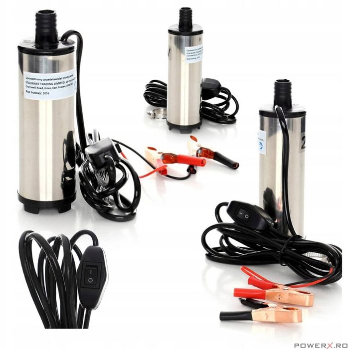 Pompa transfer motorina si ulei, 12V, 12 l / min, Kraft