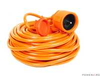 Cablu prelungitor portocaliu 20 M Vertex
