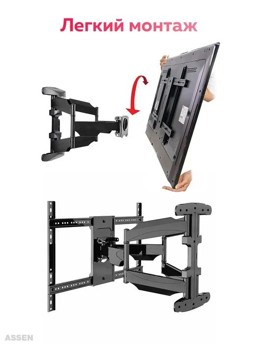 Кронштейн для телевизора настенный поворотный