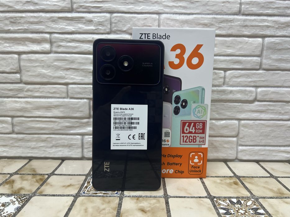 ZTE Blade A36 64Gb Новый /РАССРОЧКА ДО60 МЕСЯЦЕВ/"Ломбард Лидер"