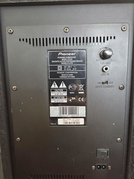 Subwoofer Pioneer S-21W