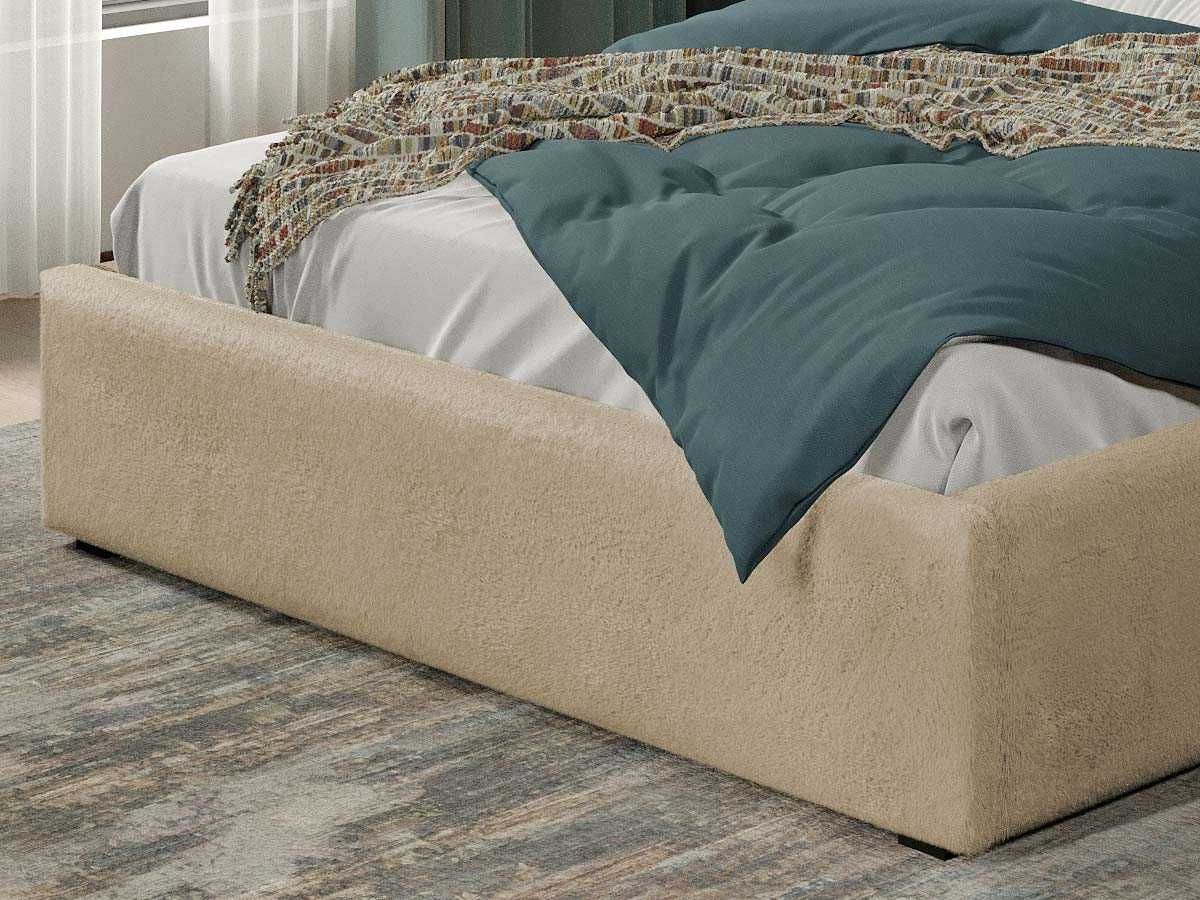 Pat tapitat Hera rabatabil 270x144 C1 cu blanita plusata Crem Lapit 29