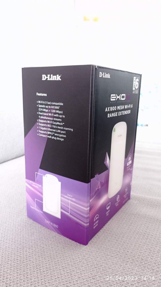 Рутер D-Link DAP-X1860, AX1800, MU-MIMO