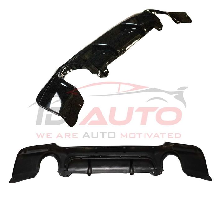 Дифузьор за задна броня BMW E92 Coupe (2006–2013), Mtech двоен, черен