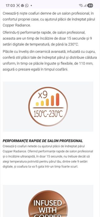 Placă îndreptat părul Reminghton