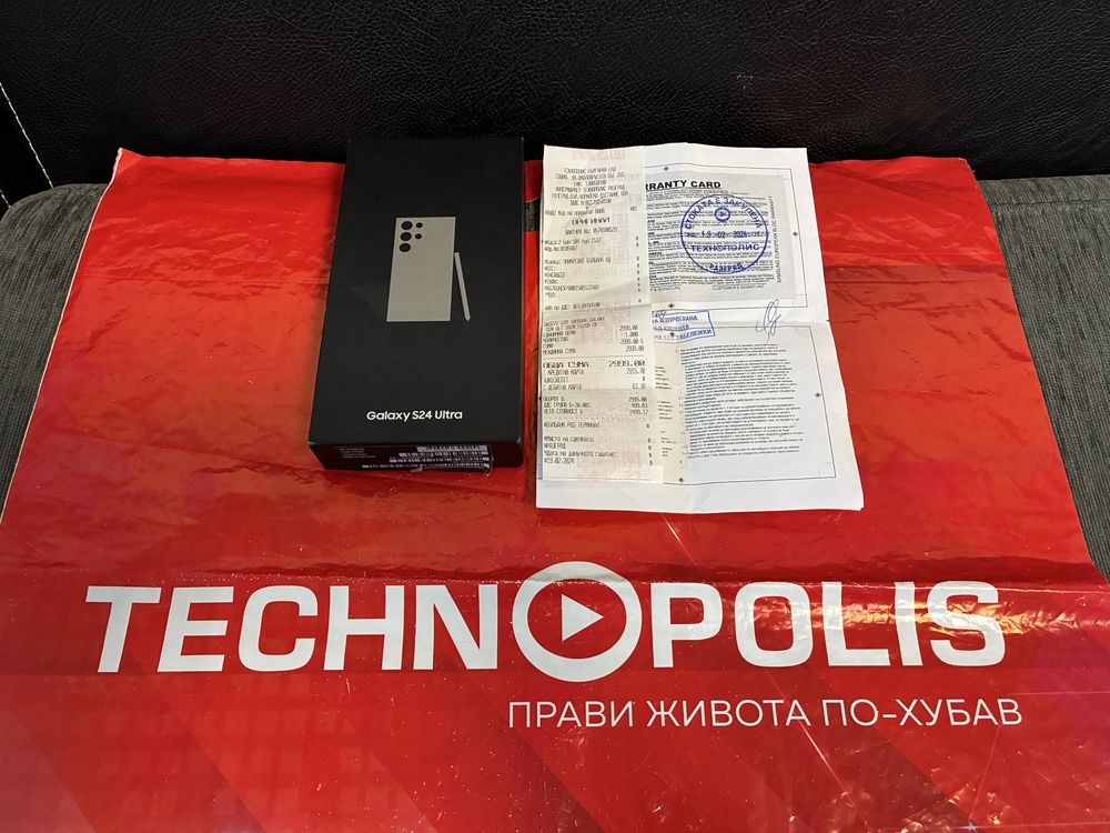 ***512GB Samsung S24 Ultra 12GB Гаранция Technopolis до 2026 г.