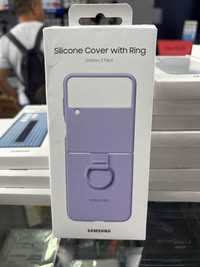 Новый чехол для Samsung Galaxy Z Flip 4 Silicone Cover with Ring