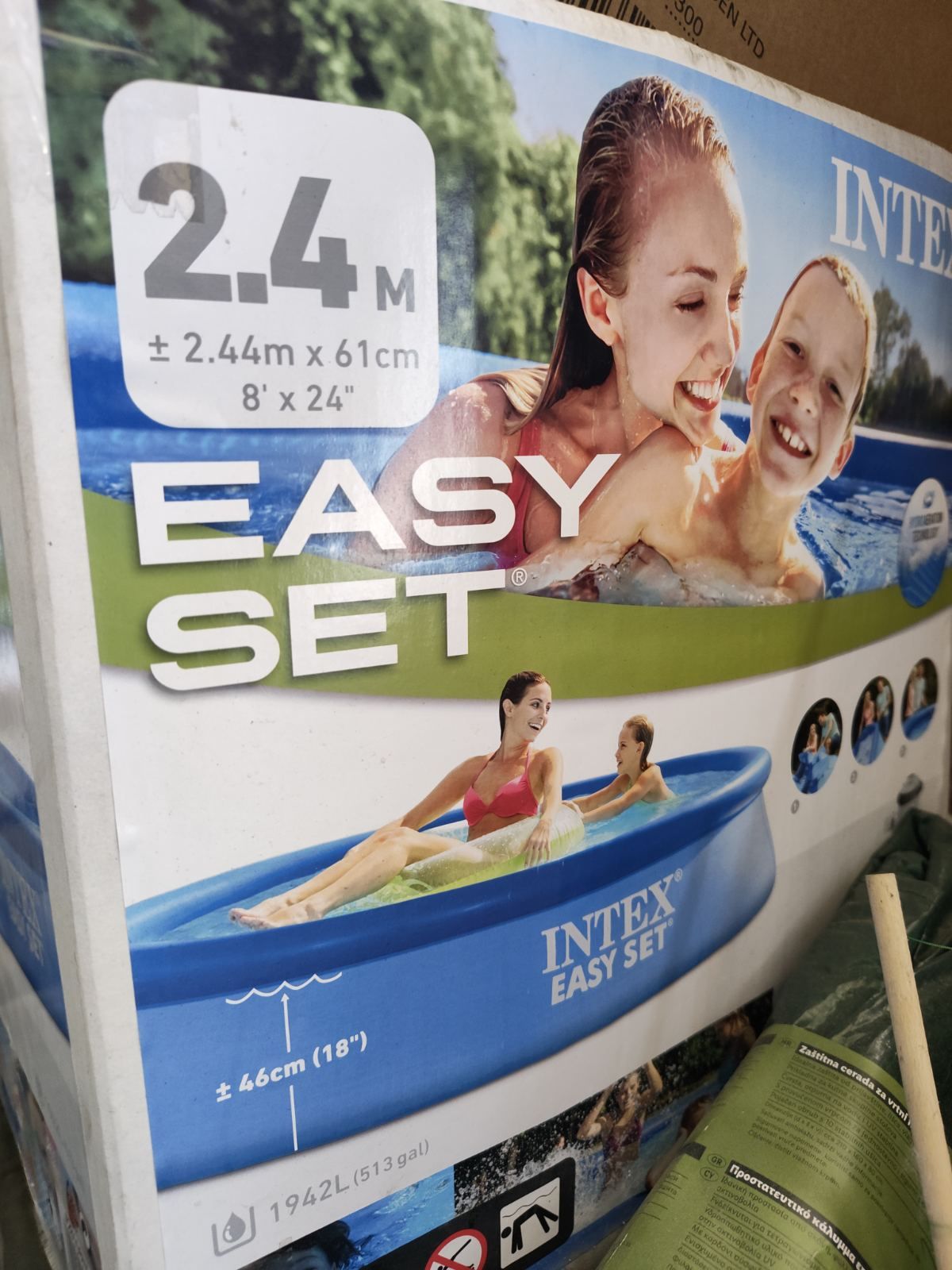 Басейн Easy Set с филтър, Ø2.44x0.61 m – Intex