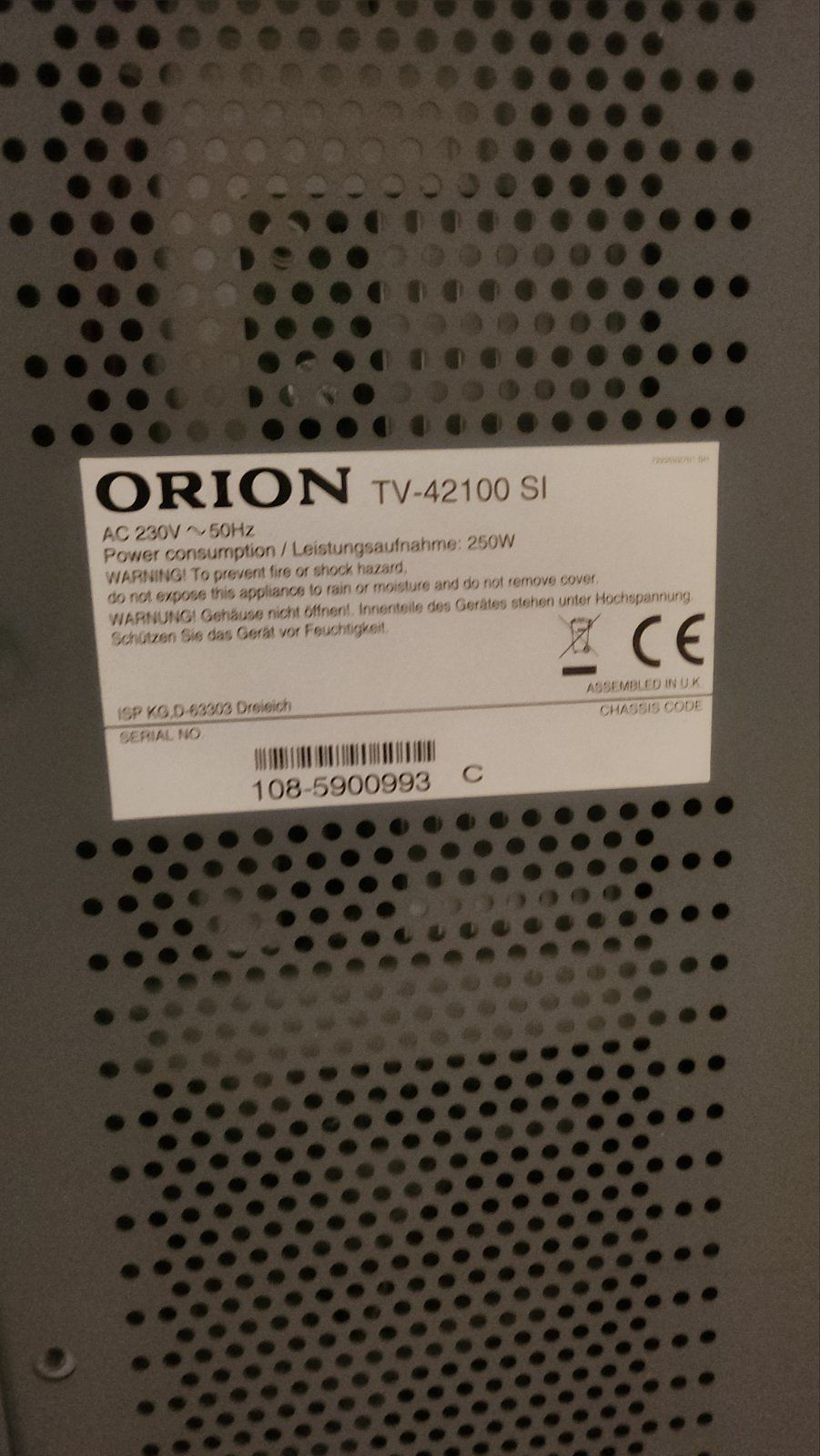 Телевизор ORION 42"