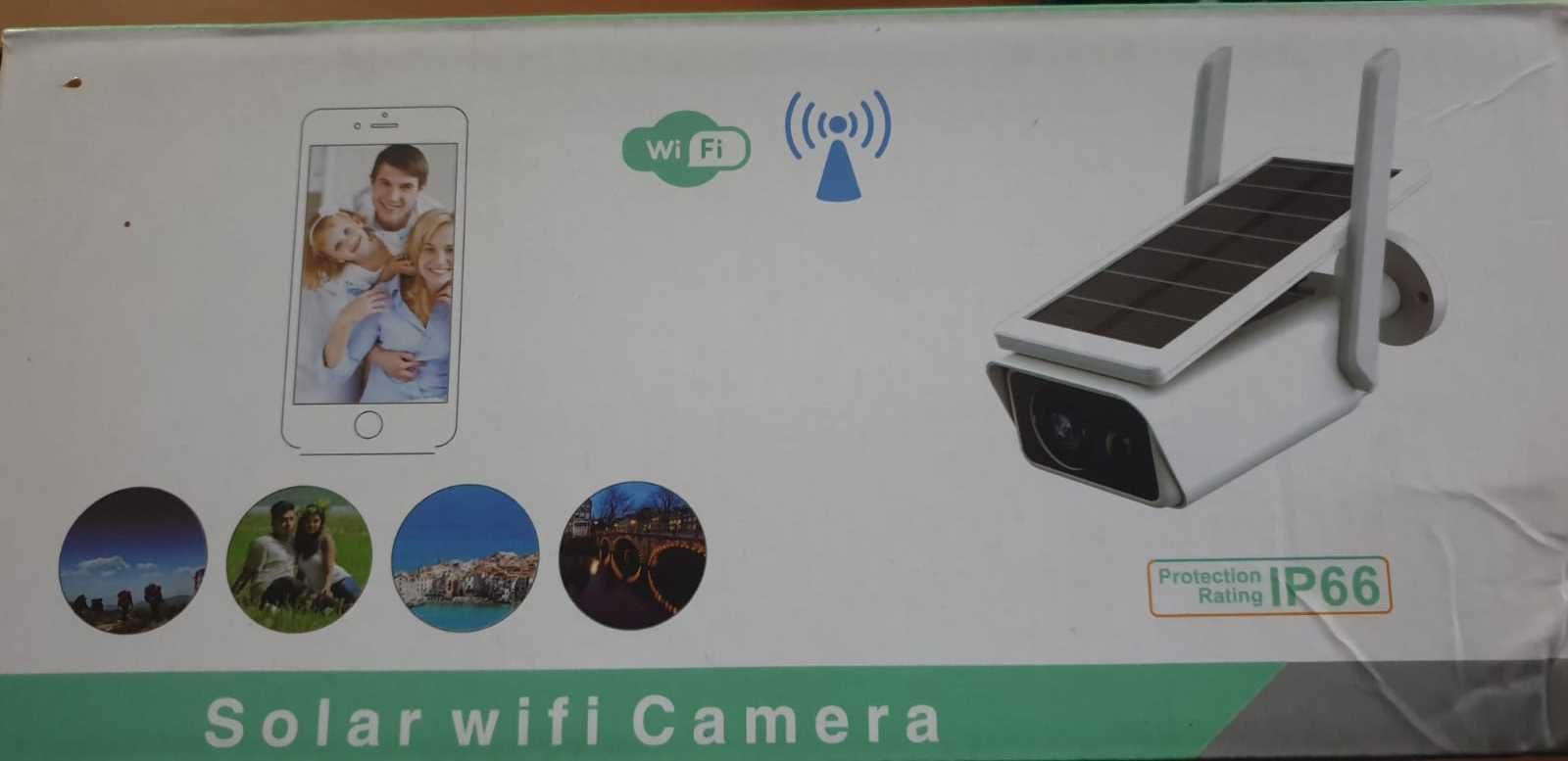Camera IP wireless de exterior full HD cu panou solar