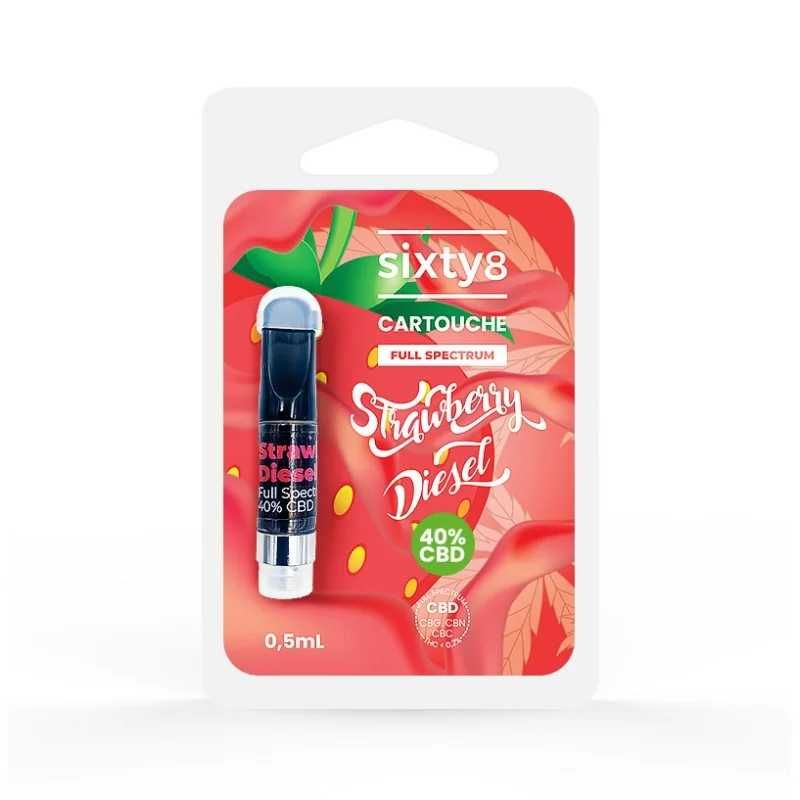 Sixty8 Cartus CBD Strawberry Diesel 40% | 60%