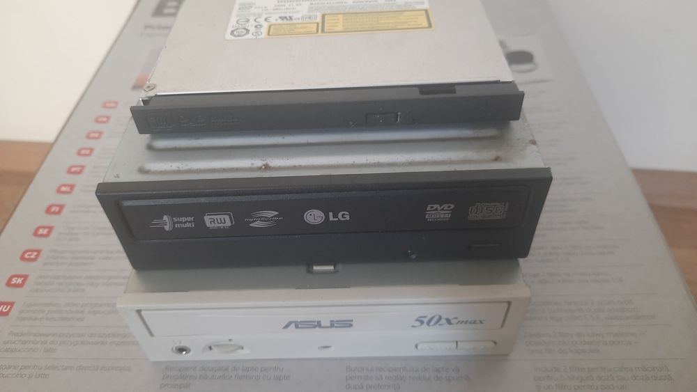 Trei unități optice DVD-RW CD-ROM/Laptop/PC.