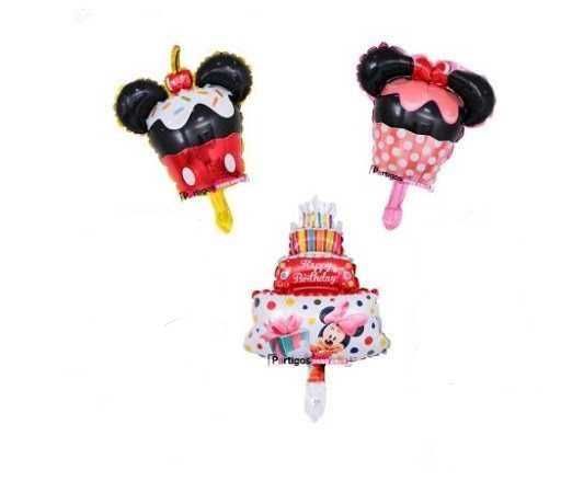 Baloane folie aluminiu Minnie/Mickey/Tort si seturi