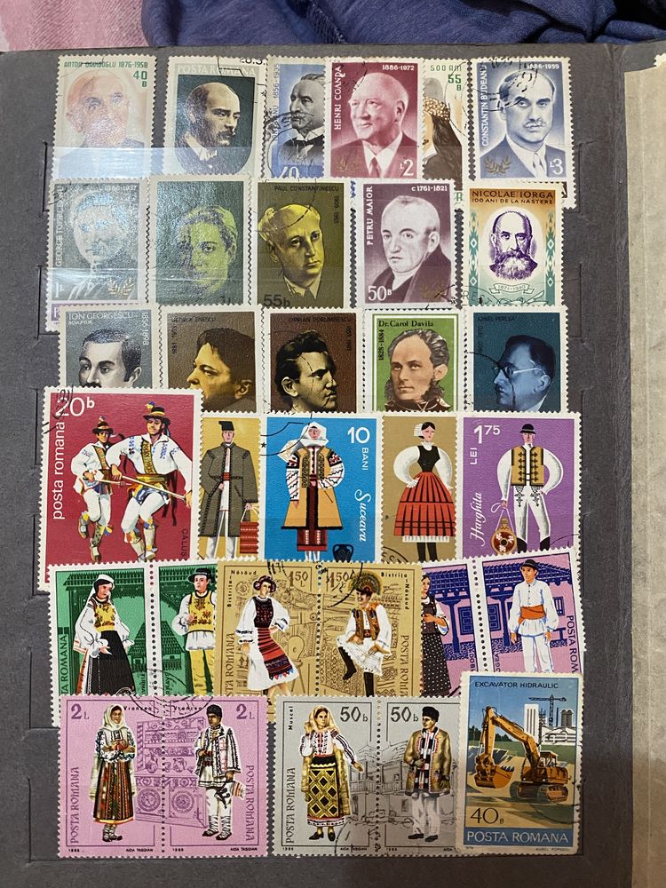 Colcție de timbre vechi