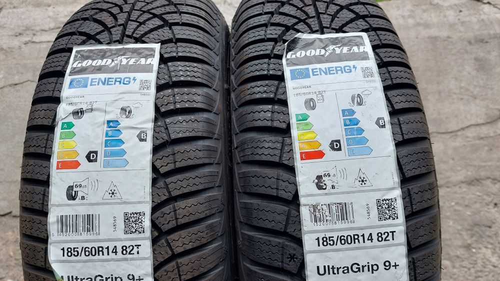 Нови гуми 185/60/14 Goodyear Ultragrip 9+ 2 броя