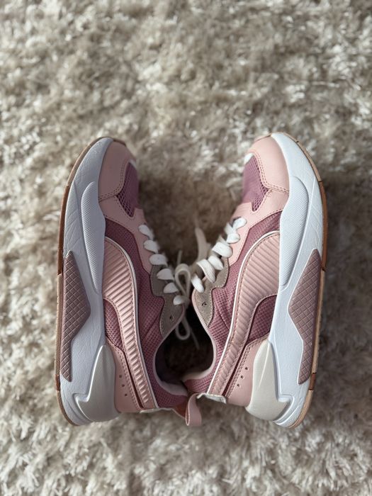 Sneaker Puma roz cu alb