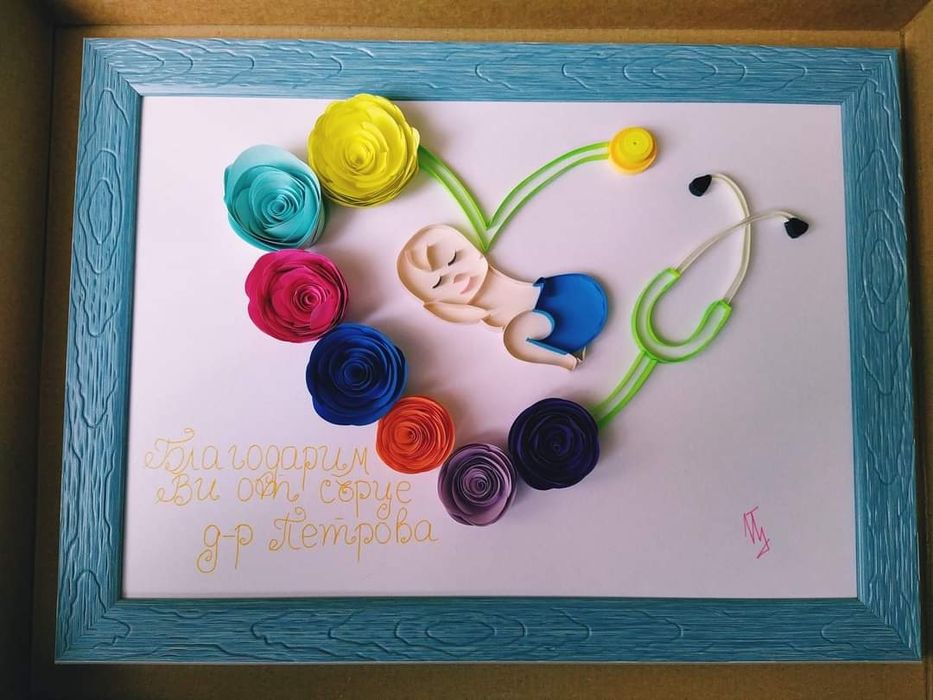 Квилинг картина- бебе