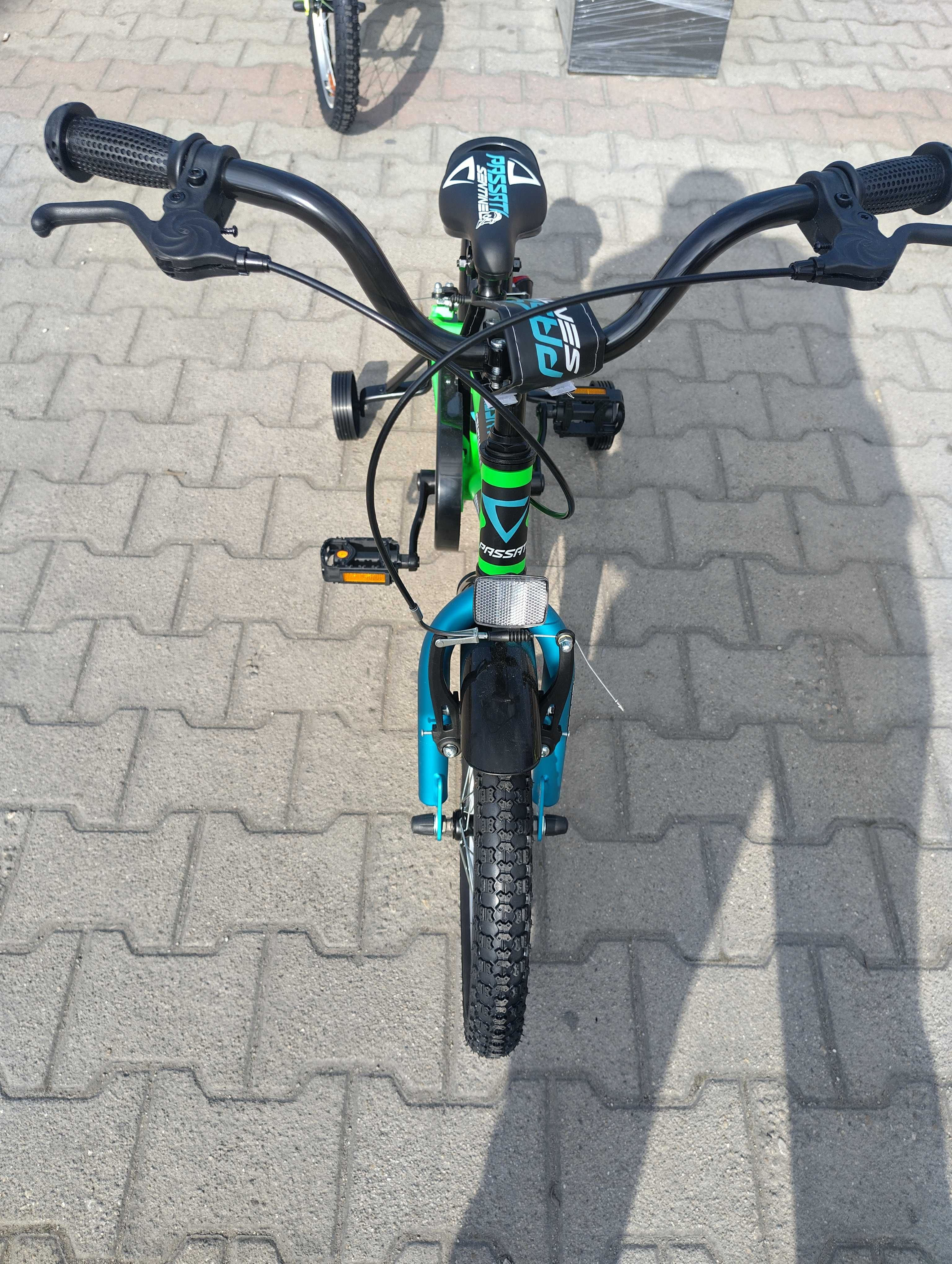 PASSATI Алуминиево детско колело 16" SENTINEL зелен