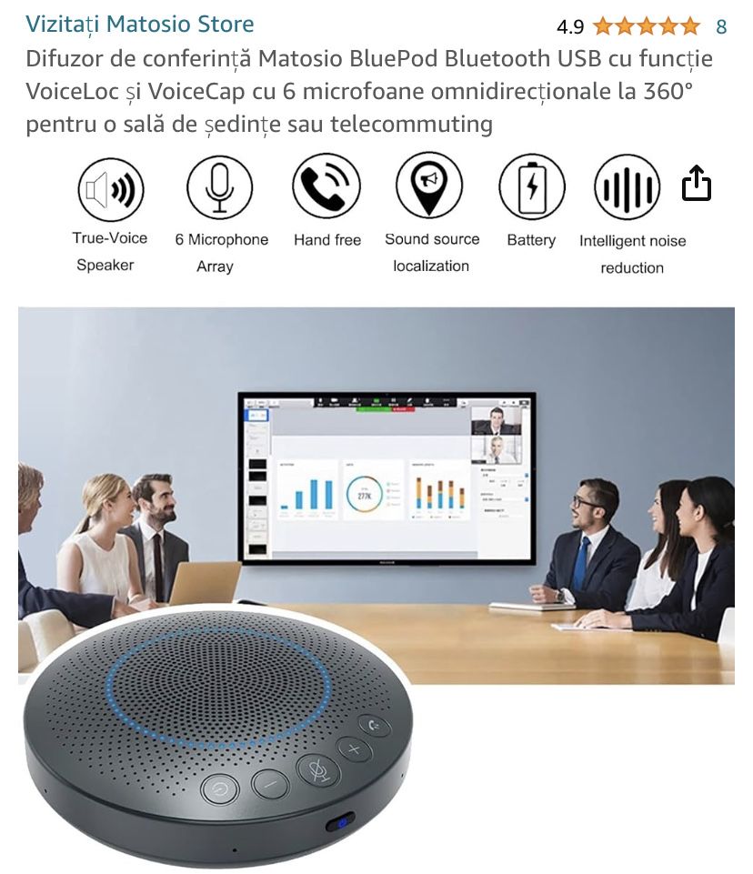 Difuzor de conferință Matosio BluePod