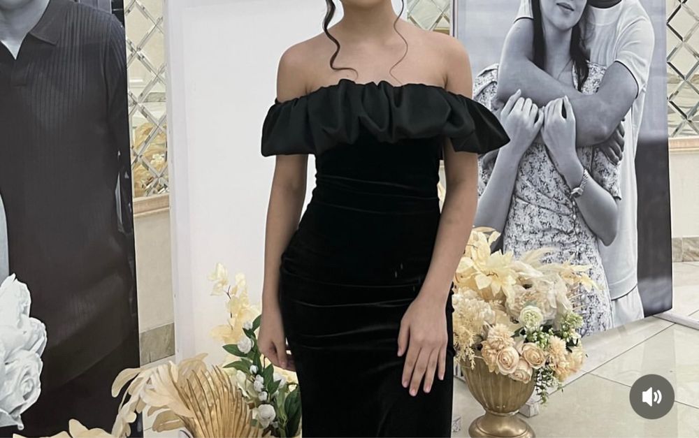 Тараз. Черное вечернее платье — размер S (15 000 тг)