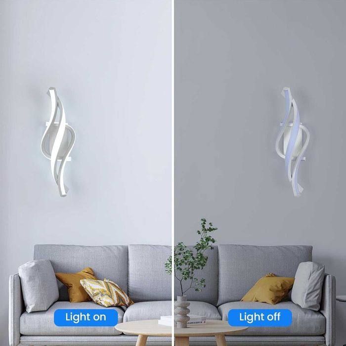 Aplica LED 22W, 6500k, lumina alba rece, 29x10cm