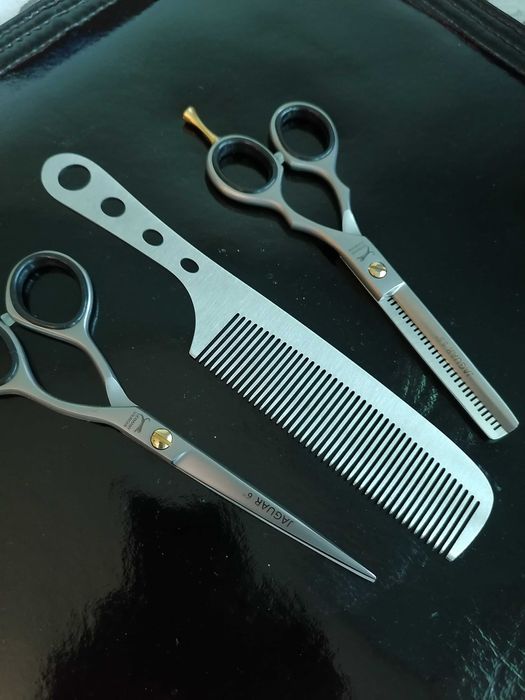 Set Foarfeci profesionale jaguar tuns filat pieptăn 6