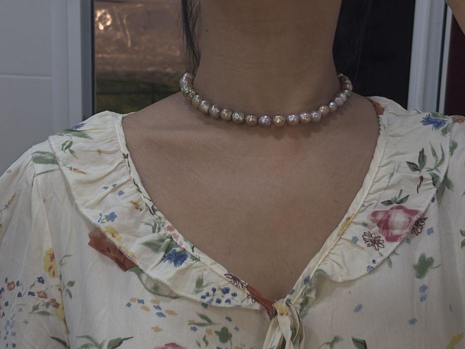 Перлена огърлица с барокови перли