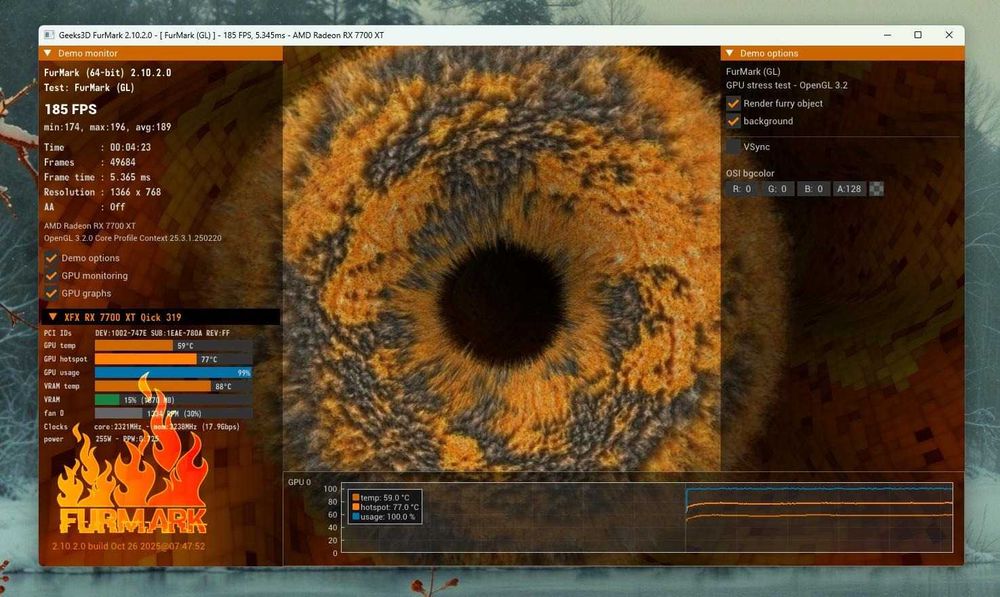 Placa video XFX Speedster QICK 319 RX 7700 XT Black Edition, 12GB