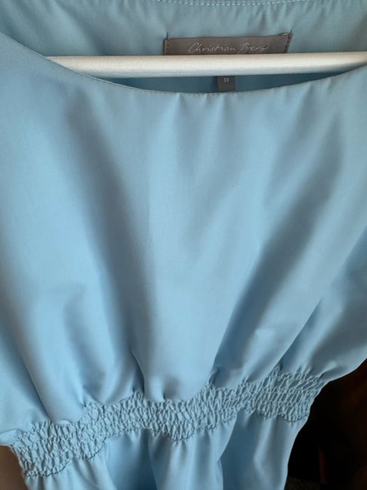 Rochie midi botez baby blue M