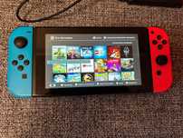 nintendo switch v2 - хорошее состояние - полный комплект