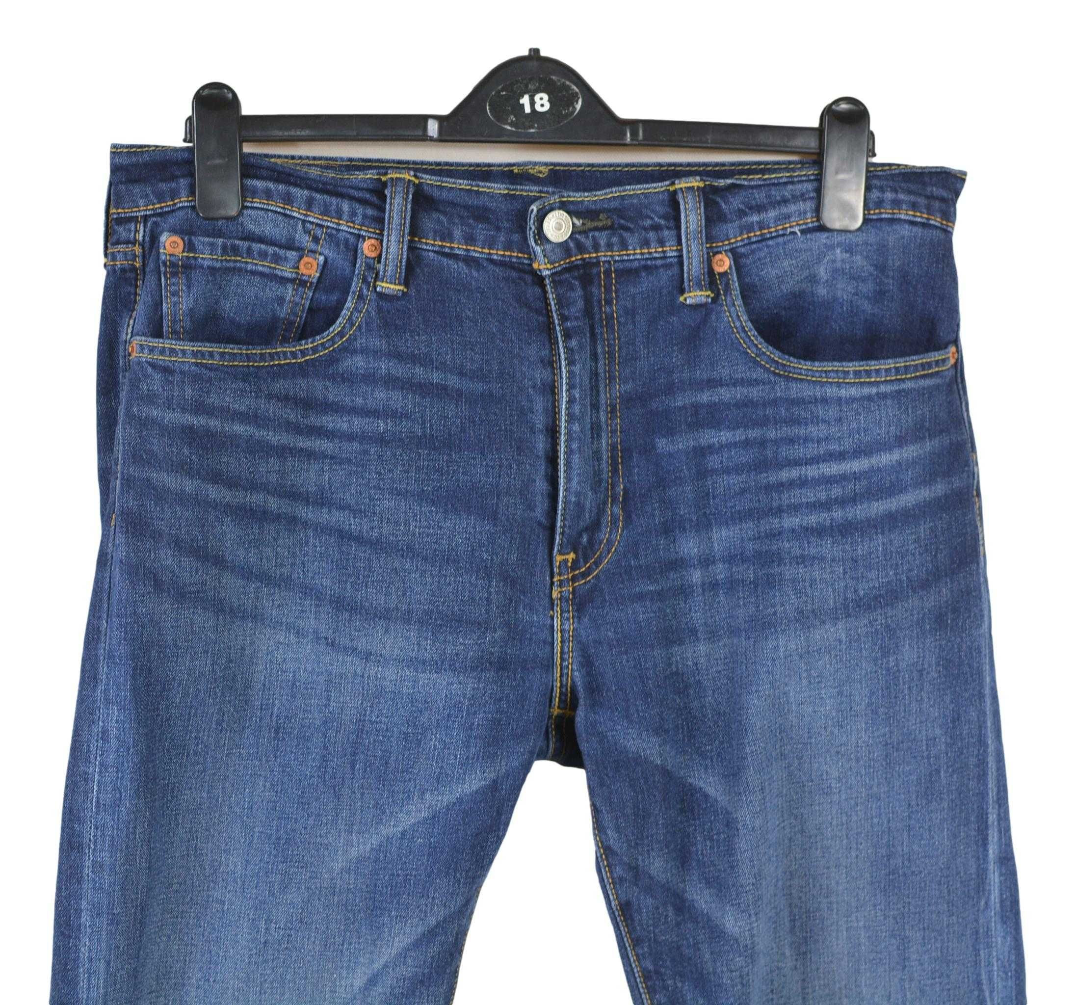 Blugi Barbati Scunzi Levi's 502 Marimea W34 L28 Albastri Bumbac XV51