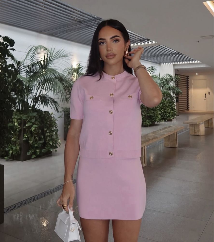 Розов комплект zara