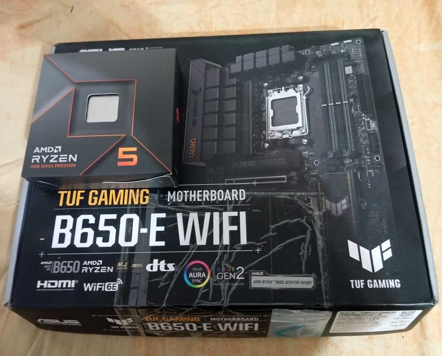 Kit Ryzen 7600X + ASUS TUF GAMING B650-E WIFI + 1TB Ssd M.2