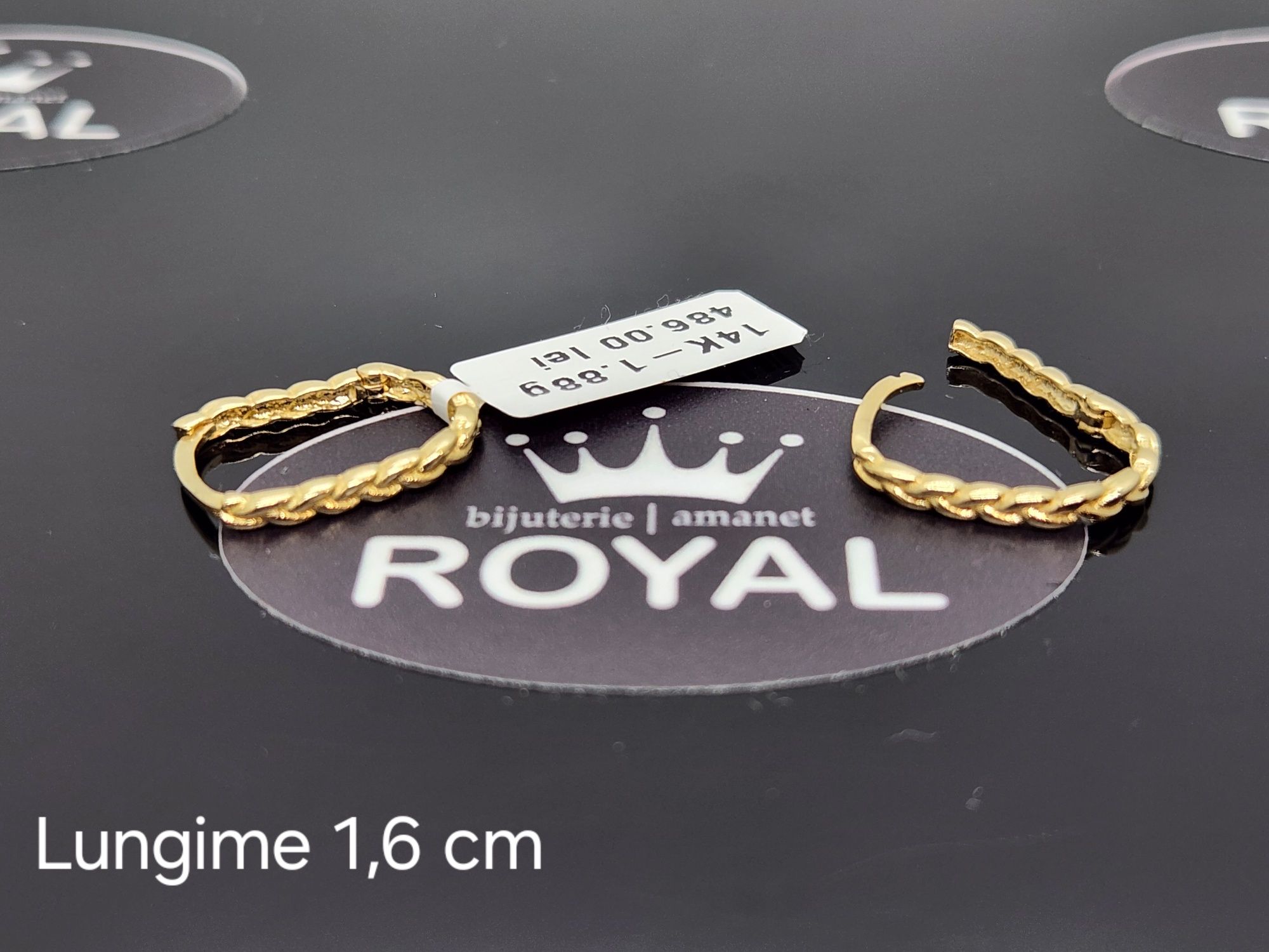 Bijuteria Royal: Cercei aur 14k/ 1.88 gr