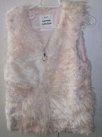 Vesta blana fete Zara 152