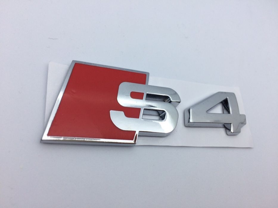 Emblema Audi S4 spate crom