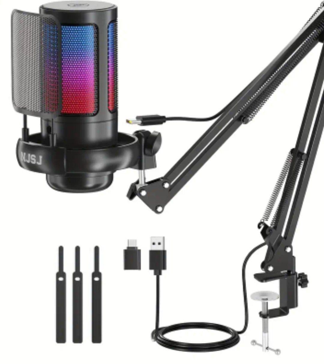 Профессиональный Конденсаторный Микрофон ZealSound USB