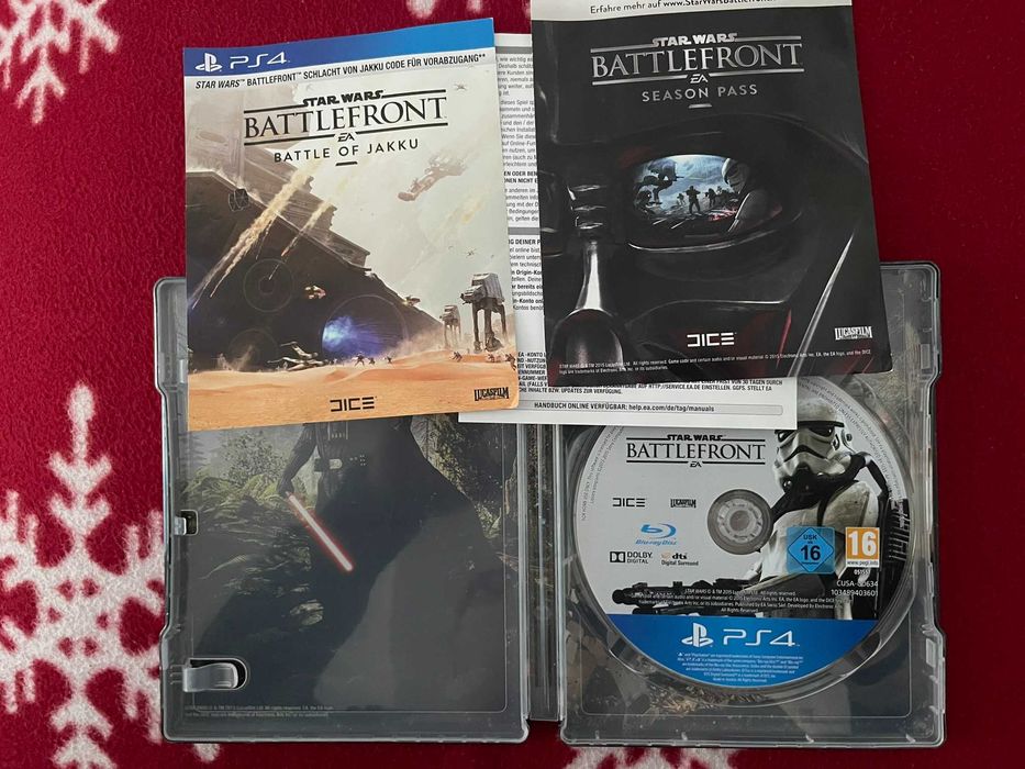 2 x jocuri ps4 steelbook star wars battlefront & the last of us part 2