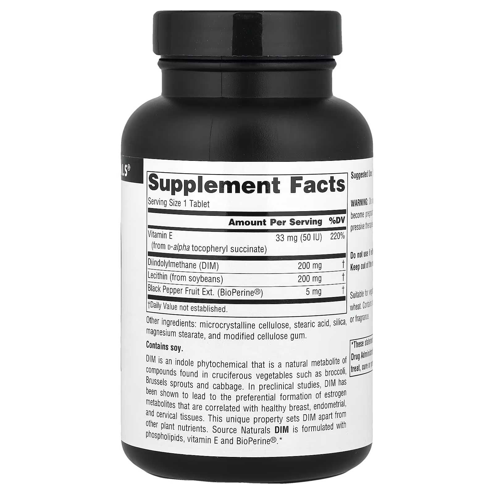 ДИМ Source Naturals, DIM, 60 Tablets USA