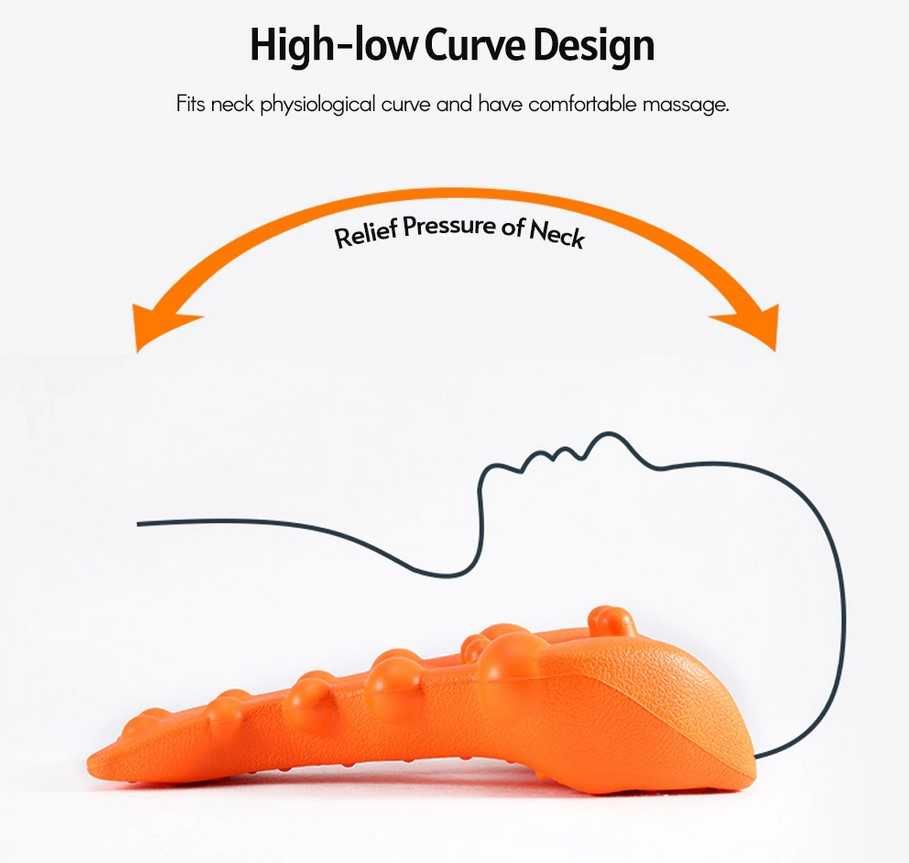 Масажор за шийни прешлени и разтягане на гърба