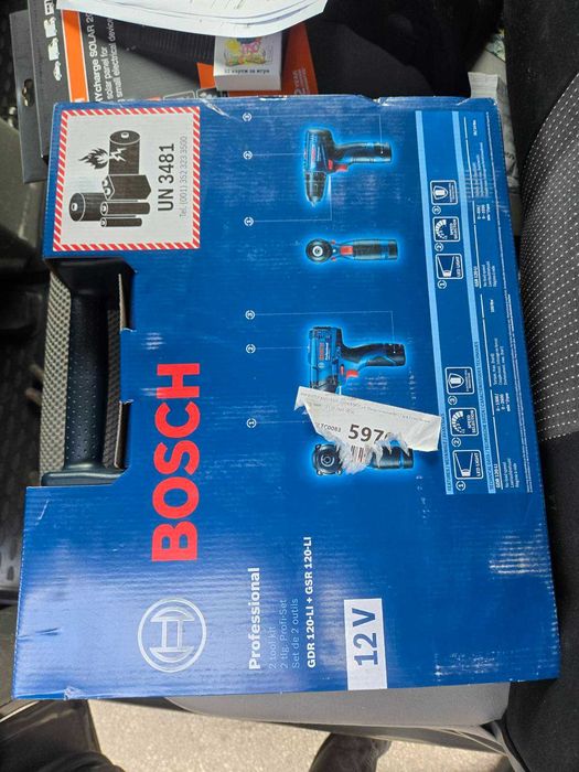 Акумулаторен винтоверт Bosch GSR 120-LI + ударен гайковерт GDR 120-LI