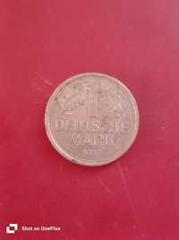 Немецкая монета номиналом 1 deutsche mark 1978