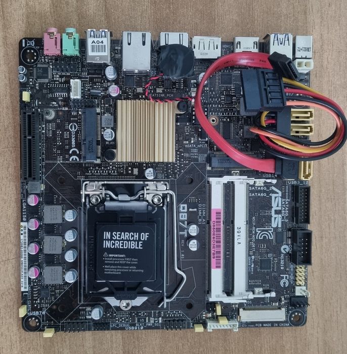Placa De Baza Mini ITX: Asus Q87T - Gen 4 Socket 1150 - Necesita Alim