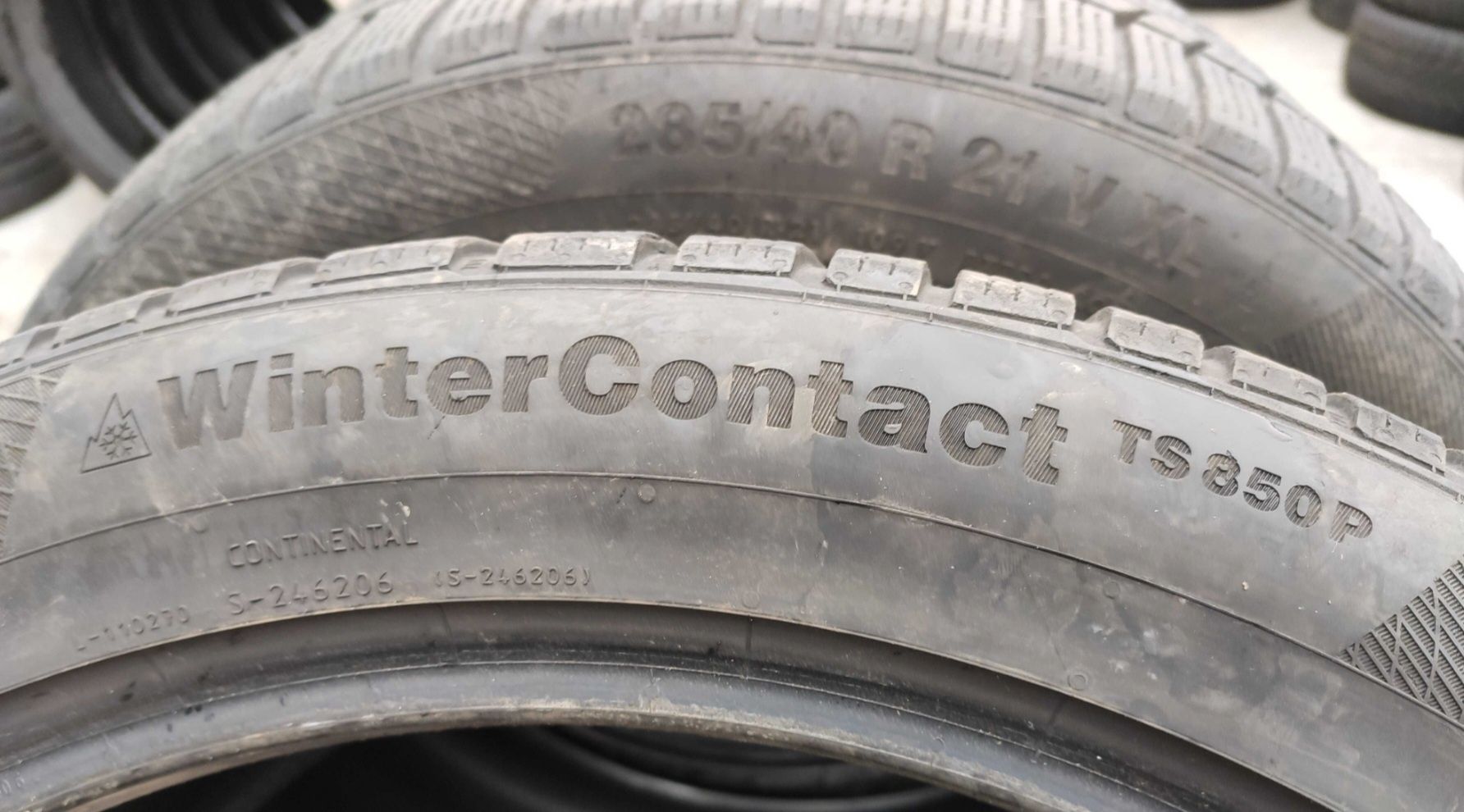 Continental TS850 зимни, перфектни 285 40 21,  DOT4620, 5.7 мм грайфер