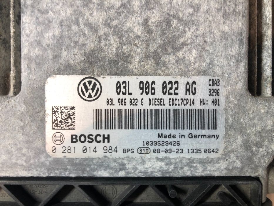 ECU Calculator motor VW Golf6 2.0TDI 03L906022AG EDC17CP14