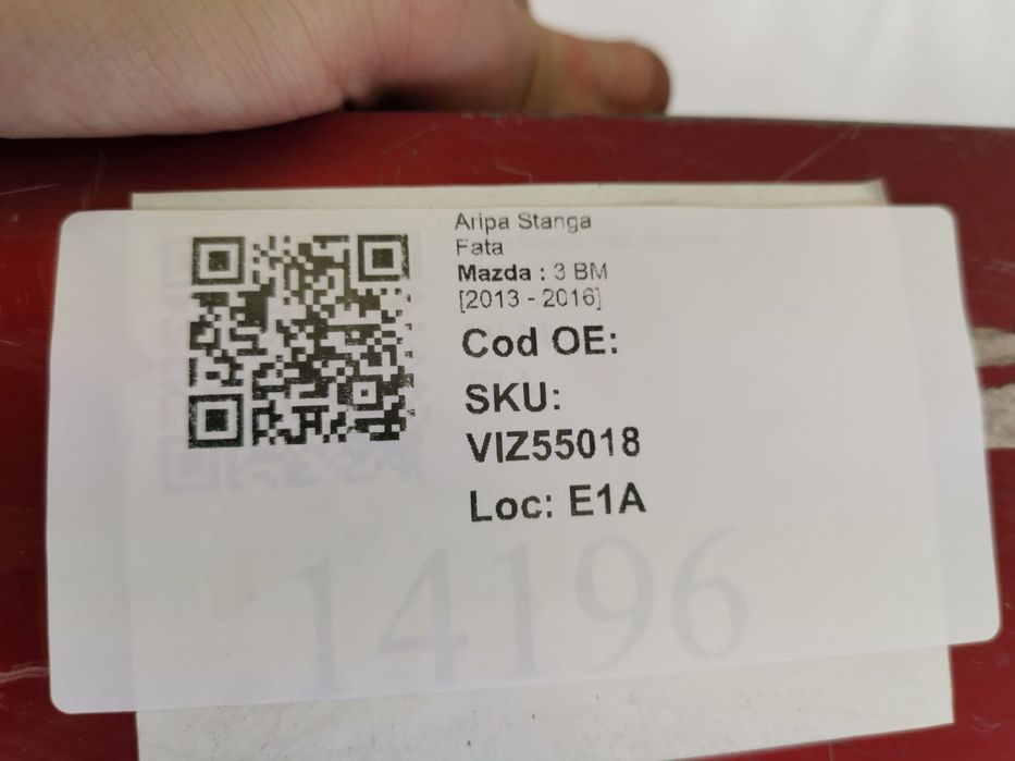 Aripa Stanga Fata Mazda  3 BM 2013 2014 2015 2016 Originala