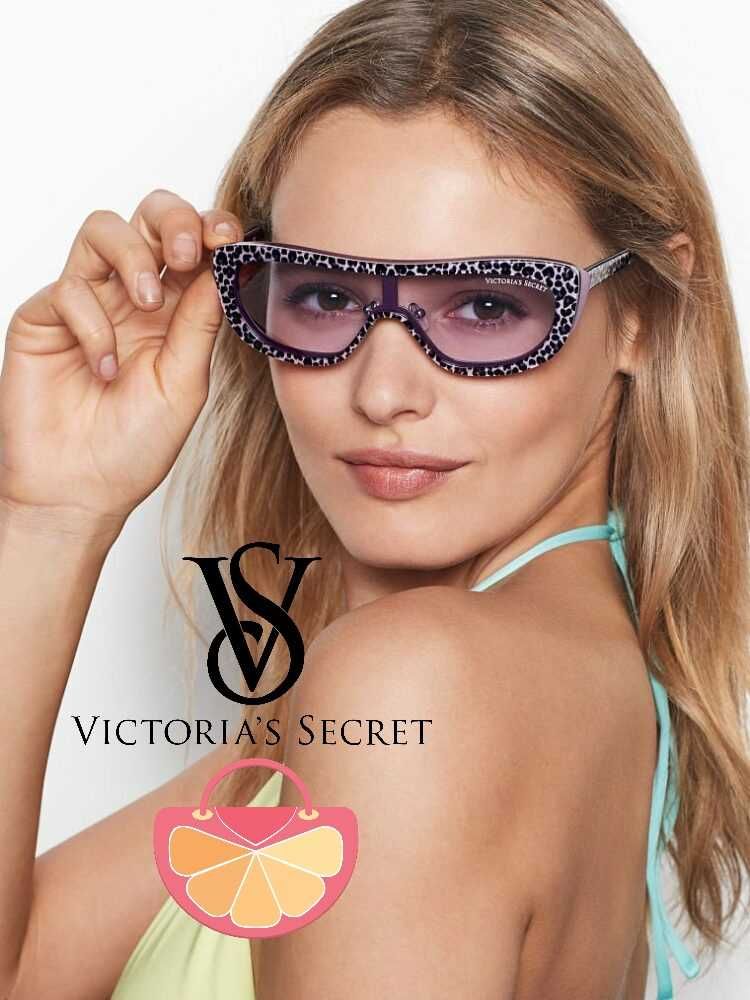 VICTORIA'S SECRET – Дамски слънчеви очила "PURPLE & PINK" LEOPARD нови