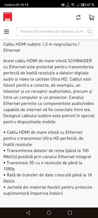 Cablu HDMI-SCHWAIGER de mare viteză